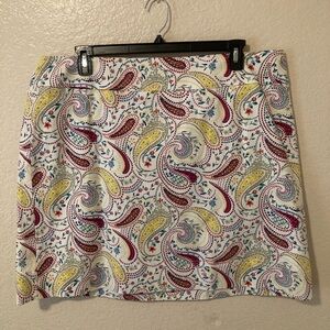 Talbots Pink and Purple Mini Skirt Casual